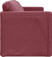vidaXL Bodensofa mit Schlaffunktion Weinrot 112x174x55 cm Stoff