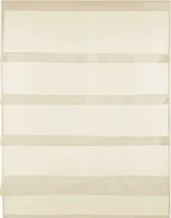 Gardine Raffoptik mit Stangendurchzug, Größe: 80x110cm, Farbe: Beige