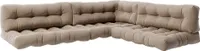 Vicco Palettenkissen Set Flocken, 7 Teile, Sand