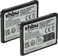 vhbw 2x Akku kompatibel mit Midland PMR446, PMR446+, 777 Funkgerät, Walkie Talkie (700 mAh, 3,7 V, Li-Ion)