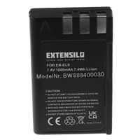 EXTENSILO 1x Akku Ersatz für Nikon EN-EL9E, EN-EL9 für Kamera (1000 mAh, 7,4 V, Li-Ion)