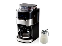 Kaffeemaschine 12 Tassen mit Bohnen Kaffeemühle Kegelmahlwerk & Permanentfilter