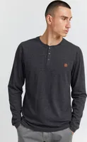 11 Project PRBonso Herren Longsleeve Langarmshirt Shirt mit Grandad-Ausschnitt aus 100% Baumwolle Regular fit