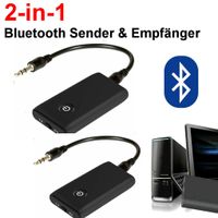 2 STK 2 in1 Bluetooth 5.0 Musik Stereo Sender Receiver Audio Transmitter Adapter Empfänger