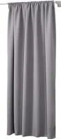 WOLTU Vorhang Gardinen Blickdicht mit Kräuselband für Schiene 250 g/m² Schwerer Thermovorhang, Dunkelgrau 135x225cm (1 Stück)
