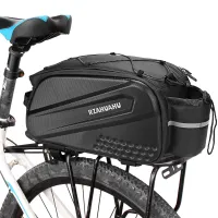 Lixada 10L Multifunktionale Fahrrad-Ruecksitztasche Wasserdichte Fahrrad-Fahrradtraeger-Kofferraum-Gepaecktasche Gepaecktasche Handtasche Umhaengetasche