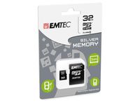 MicroSDHC 32GB EMTEC +Adapter CL4 mini Jumbo Super Blister