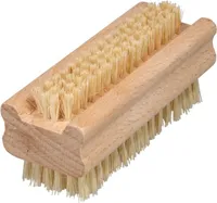 Holz Nagelbürste Fibre Borsten Buchenholz
