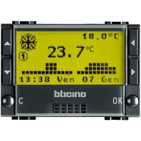 bticino L4451, Schwarz, AA, 1,5 V, 3 - 40 °C, 0,1 °C