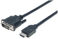 Manhattan HDMI 1.3 Kabel auf DVI-D DualLink St/St  3.0m bulk