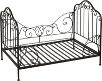 Clayre & Eef Hundekorb 80x53x58 cm Braun Schwarz Eisen Rechteck