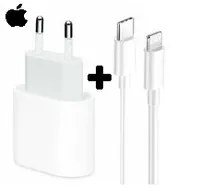 Apple 20W USB-C Power Adapter mit Apple Lightning auf USB-C Ladekabel (2m)
