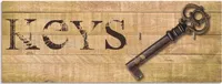 ARTland Schlüsselbrett Schlüssel Größe: 40x14,8 cm