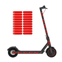 INF Reflektierender Aufkleber für Xiaomi M365 Scooter Rot