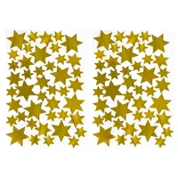 Aufkleber Stern und Goldfolie - 25 Stück ⌀ 35mm