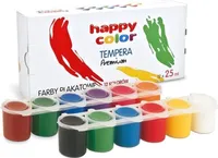 Temperové plakátové barvy 12 barev HAPPY COLOR