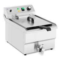 Elektro-Fritteuse Fritteuse Gastro Kaltzonen Fritteuse 13 L 3.000 W Ablasshahn
