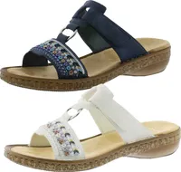 Rieker 628M6-14 Schuhe Damen Pantoletten Sandalen, Größe:42 EU, Farbe:Weiß