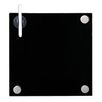 Magnettafel Schwarz 45x45cm Whiteboard Glasboard Board Magnetwand Schreibtafel