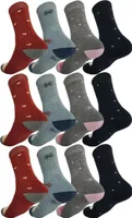 12 Paar Damen Thermo Winter Socken Vollfrottee Warm Baumwolle;  Mix3/39-42