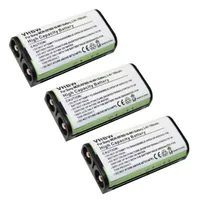 vhbw 3x Akku kompatibel mit Sony MRD-RF811K, MRD-RF811F Wireless Headset Kopfhörer (700 mAh, 2,4 V, NiMH)