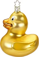 INGE-GLAS Weihnachts-Hänger Bade-Ente ca 10cm H | IG-10057S019