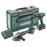 Metabo Combo Set 2.4.4 18 V * SB18+W18 - Akku-Maschinen-Set - grün