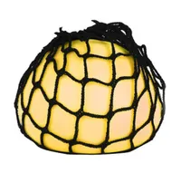 Toi-Toys 35768Z - Mega Quetsch Ball im Netz - Mesh Ball (14cm) gelb