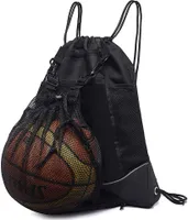 Turnbeutel mit Fußballtasche, wasserdichter Turnbeutel mit Kordelzug für Teenager, verstellbarer Basketball-Rucksack mit Kordelzug und Netzbeutel für Kinder, Jungen, Mädchen, Volleyballsport