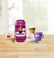 Bosch TASSIMO HAPPY Wild Purple +20 € Gutschein 1400 Watt 0,7 Liter Wassertank