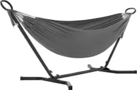 SONGMICS Hängematte mit Gestell, 210 x 150 cm, auf 5 Höhen verstellbar