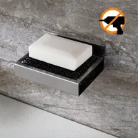 Seifenschale Wandmontage aus Edelstahl Ohne Bohren Seifenablage Wand Badezimmer Küche Zum Kleben