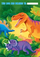 8 Partytüten Prehistorical Party Dinosaurier