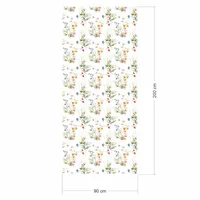 2 x 0,9 m selbstklebende Folie - Floral weiß/grün (16,66 €/m²