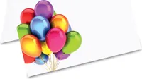 PRICARO Tischkarten "Glitzerballons", 50 Stück