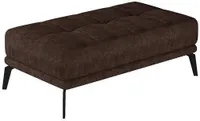 JV Möbel Footstool Ottoman Pufa Leather New