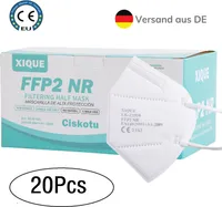 XIQUE® 20 x FFP2 Maske Einzeln verpackte Atemschutzmaske Schutzmaske Mundschutz CE