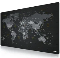 Titanwolf XXXL Übergröße Mauspad 1500x800mm, XXXL Großformat, Schreibtischauflage, gummierte Rückseite, rutschfest und abwaschbar, Gaming, Präzision und Geschwindigkeit, Weltkarte