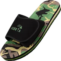 Kubota Badelatschen mit Klettverschluss Pantoletten Sandalen Herren  "Velcro" Tarn Farbe, 41