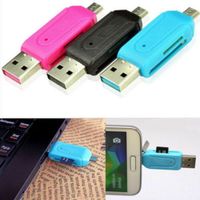 2in1 Micro USB 2.0 + OTG Kartenleser Adapter SD Card Reader für Handy Tablet PC