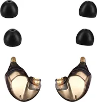 kwmobile 4x Ersatzpolster kompatibel mit Shure SE215 / 535 / 846 - Silikon Ersatz Ohrpolster In-Ear Kopfhörer - Headphones Polster