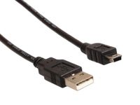 Kabel USB 2.0 auf Mini USB Kabel Stecker - Ministecker Anschlusskabel 3 Meter
