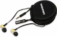 Grundig In-Ear Headset mit Flachkabel 86353, gold/schwarz