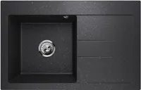 Dřez s jednou mísou Dřez s jednou mísou Luxor 1.0 Granit Black Graphite R Sifon 10350