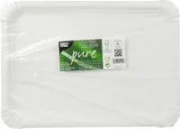 Papstar Pappteller 24x33cm weiss