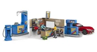 Bruder 62111 - bworld Tankstelle mit Waschplatz, 1:16