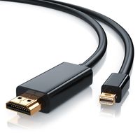 Kábel CSL Mini DisplayPort na HDMI typu A, prémiový Full HD kábel adaptéra MiniDP - 2 m