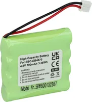 vhbw Akku Ersatz für MT700D04C051 für Babyphone Babytalker (700 mAh, 4,8 V, NiMH)