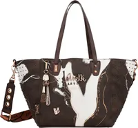 Anekke Schultertasche Nature Shodō Shopper Brown dunkelbraun