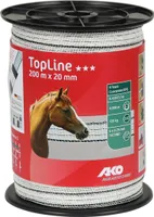 Band TopLine, 200m, 20mm, weiß/schwarz, 6x0,25mm TRICOND